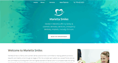 Desktop Screenshot of mariettasmiles.com